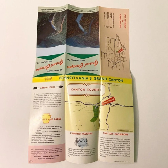 Vintage Grand Canyon Wellsboro Pennsylvania Travel Brochure - Picture 6 of 8